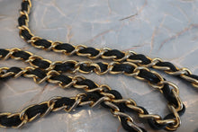 Load image into Gallery viewer, CHANEL Matelasse fringe chain shoulder bag Lambskin Black/Gold hadware Shoulder bag 700080217