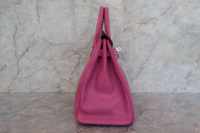 画像をギャラリービューアに読み込む, HERMES/エルメス オータクロア28 シェーブル フューシャピンク □J刻印 ハンドバッグ 700070079