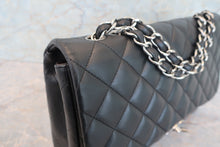 Load image into Gallery viewer, CHANEL Medium Matelasse single flap chain shoulder bag Lambskin Black/Silver hadware Shoulder bag 700090027