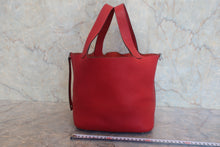 画像をギャラリービューアに読み込む, HERMES/エルメス ピコタンロックMM トリヨンクレマンス ルージュカザック □Q刻印 ハンドバッグ 800020036