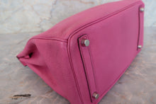 画像をギャラリービューアに読み込む, HERMES/エルメス オータクロア28 シェーブル フューシャピンク □J刻印 ハンドバッグ 700070079