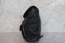 Load image into Gallery viewer, CHANEL Matelasse Chain back pack Lambskin Black/Gold hadware Back pack 700120197