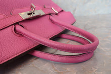 画像をギャラリービューアに読み込む, HERMES/エルメス オータクロア28 シェーブル フューシャピンク □J刻印 ハンドバッグ 700070079
