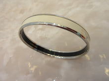 将图片加载到图库查看器,HERMES/爱马仕 Emaille bangle  镀银  White/Silver(白色/银色)  D刻印  手链  300010066