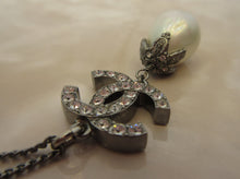 将图片加载到图库查看器,CHANEL/香奈儿 经典双C 水钻 项链  镀银  Silver/银色  项链  300010058