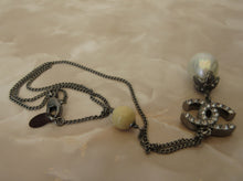将图片加载到图库查看器,CHANEL/香奈儿 经典双C 水钻 项链  镀银  Silver/银色  项链  300010058
