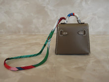 将图片加载到图库查看器,HERMES MINI MINI Bag charm KERRY Twilly  Box carf leather Y刻印  Etoupe gray  Bag charm  20100029