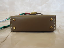 将图片加载到图库查看器,HERMES MINI MINI Bag charm KERRY Twilly  Box carf leather Y刻印  Etoupe gray  Bag charm  20100029