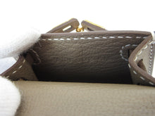 将图片加载到图库查看器,HERMES MINI MINI Bag charm KERRY Twilly  Box carf leather Y刻印  Etoupe gray  Bag charm  20100029