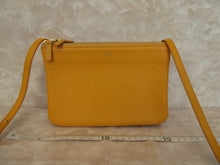 Load image into Gallery viewer, CELINE Trio Leather Yellow Shoulder Bag 20100047