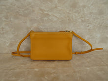 Load image into Gallery viewer, CELINE Trio Leather Yellow Shoulder Bag 20100047
