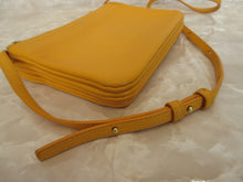Load image into Gallery viewer, CELINE Trio Leather Yellow Shoulder Bag 20100047