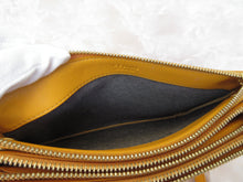 Load image into Gallery viewer, CELINE Trio Leather Yellow Shoulder Bag 20100047