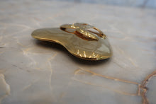 Load image into Gallery viewer, CHANEL CC mark Heart broochGold plate Gold Brooch 400050045
