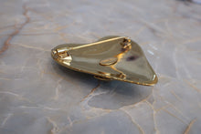 Load image into Gallery viewer, CHANEL CC mark Heart broochGold plate Gold Brooch 400050045