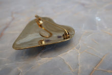 Load image into Gallery viewer, CHANEL CC mark Heart broochGold plate Gold Brooch 400050045