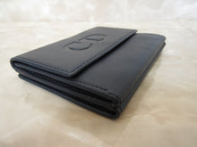 將圖片載入圖庫檢視器 Christian Dior/クリスチャンディオール Wホック財布  レザー  ネイビー/レッド  短財布  300010059