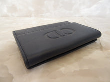 將圖片載入圖庫檢視器 Christian Dior/クリスチャンディオール Wホック財布  レザー  ネイビー/レッド  短財布  300010059