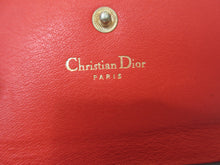 將圖片載入圖庫檢視器 Christian Dior/クリスチャンディオール Wホック財布  レザー  ネイビー/レッド  短財布  300010059