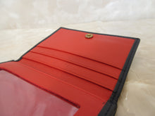 將圖片載入圖庫檢視器 Christian Dior/クリスチャンディオール Wホック財布  レザー  ネイビー/レッド  短財布  300010059