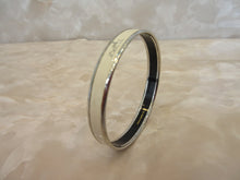 将图片加载到图库查看器,HERMES/爱马仕 Emaille bangle  镀银  White/Silver(白色/银色)  D刻印  手链  300010066