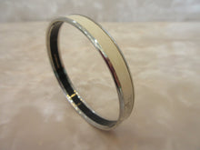 将图片加载到图库查看器,HERMES/爱马仕 Emaille bangle  镀银  White/Silver(白色/银色)  D刻印  手链  300010066