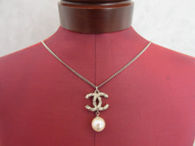 将图片加载到图库查看器,CHANEL/香奈儿 经典双C 水钻 项链  镀银  Silver/镀银  项链  20110160