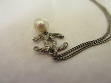 将图片加载到图库查看器,CHANEL/香奈儿 经典双C 水钻 项链  镀银  Silver/镀银  项链  20110160