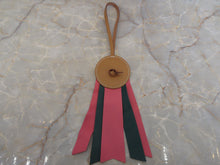 Load image into Gallery viewer, HERMES Paddock Flot Vache Hunter/Agneau Milo Pink/Green Bag charm 400010178