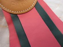 Load image into Gallery viewer, HERMES Paddock Flot Vache Hunter/Agneau Milo Pink/Green Bag charm 400010178