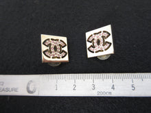 將圖片載入圖庫檢視器 CHANEL/シャネル ココマークラインストーンイヤリング ゴールド 金メッキ 300040004