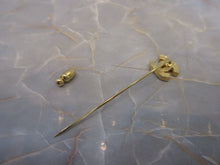 将图片加载到图库查看器,CHANEL/香奈儿 水钻 经典双C 针式胸针 镀金 Gold(金色) 胸针 400040031