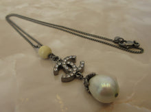 将图片加载到图库查看器,CHANEL/香奈儿 经典双C 水钻 项链  镀银  Silver/银色  项链  300010058