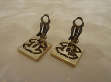 將圖片載入圖庫檢視器 CHANEL/シャネル ココマークラインストーンイヤリング  金メッキ  ゴールド  イヤリング   300010170