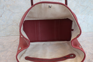 HERMES／エルメス ガーデンパーティPM ネゴンダ ルージュアッシュ □O刻印 トートバッグ 700100057