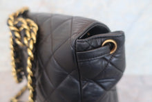 Load image into Gallery viewer, CHANEL Matelasse Chain back pack Lambskin Black/Gold hadware Back pack 700120197

