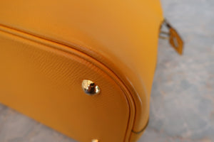 HERMES BOLIDE 35  Graine Couchevel leather Jaune 〇S刻印 Shoulder bag 600070195