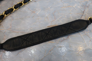 CHANEL/シャネル マトラッセチェーンショルダーバッグ ラムスキン ブラック/ゴールド金具 ショルダーバッグ 700070273