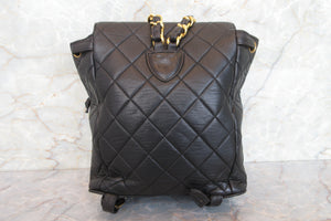 CHANEL/シャネル マトラッセチェーンリュック ラムスキン ブラック/ゴールド金具 リュック 700080167
