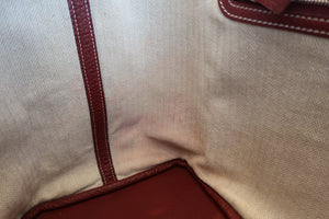 HERMES／エルメス ガーデンパーティPM ネゴンダ ルージュアッシュ □O刻印 トートバッグ 700100057