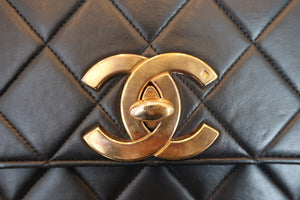 CHANEL/シャネル マトラッセチェーンショルダーバッグ ラムスキン ブラック/ゴールド金具 ショルダーバッグ 700070273