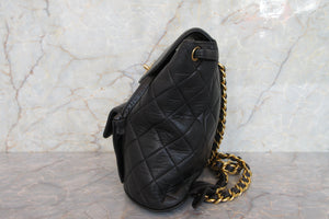 CHANEL/シャネル マトラッセチェーンリュック ラムスキン ブラック/ゴールド金具 リュック 700080167