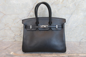 HERMES／エルメス バーキン25 ヴォーエプソン ブラック ハンドバッグ 700060292