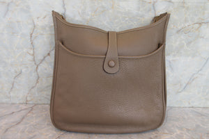 HERMES／エルメス エブリン3GM トリヨンクレマンス エトゥープ □P刻印 ショルダーバッグ 700030007