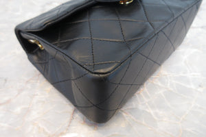 CHANEL/シャネル ミニマトラッセシングルフラップチェーンショルダーバッグ ラムスキン ブラック/ゴールド金具 ショルダーバッグ 700080016