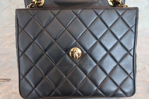 CHANEL/シャネル マトラッセチェーンショルダーバッグ ラムスキン ブラック/ゴールド金具 ショルダーバッグ 700070273