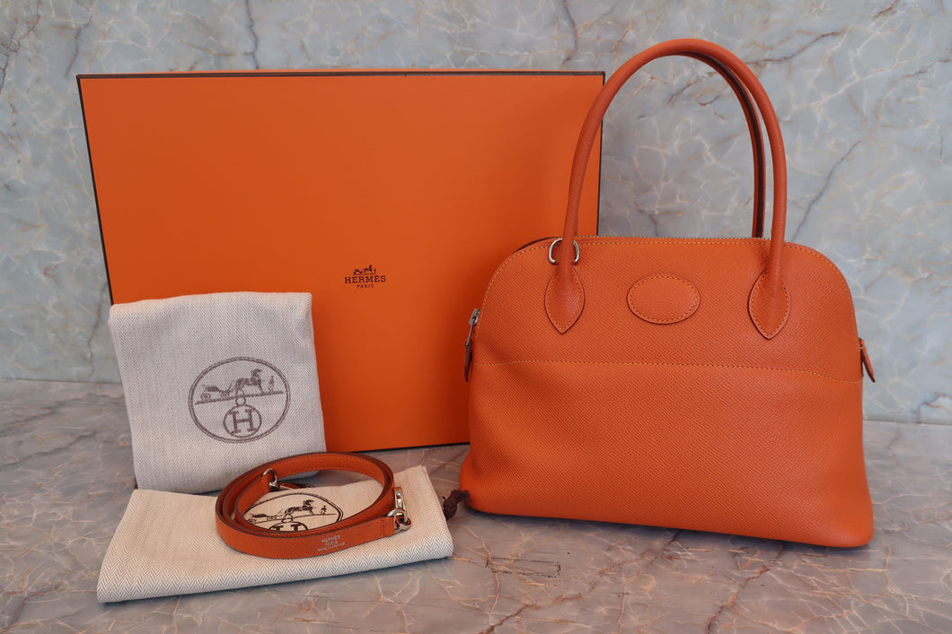 HERMES／エルメス ボリード27 ヴォーエプソン オレンジ □R刻印 ショルダーバッグ 700100069