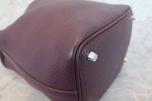 将图片加载到图库查看器，HERMES PICOTIN LOCK PM Clemence leather Raisin □R刻印 Hand bag 600080002
