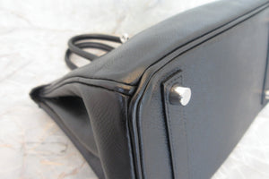HERMES／エルメス バーキン25 ヴォーエプソン ブラック ハンドバッグ 700060292