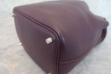 将图片加载到图库查看器，HERMES PICOTIN LOCK PM Clemence leather Raisin □R刻印 Hand bag 600080002
